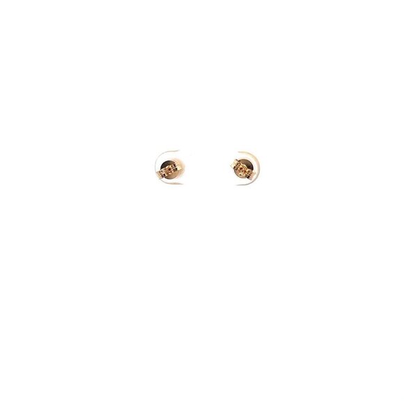 18K Gold Earrings Stud Balls Frosted Small - Picture 5 of 9